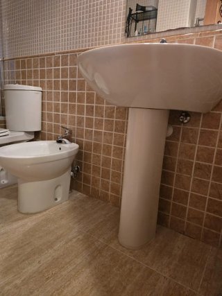 Lavabo y bidé de porcelana,se venden con monomando