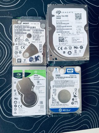 5 Hard Disk 2.5 500GB Ricondizionati Varie Marche