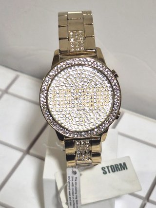 Reloj STORM Omni LED Chapado Oro 21k