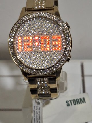 Reloj STORM Omni LED Chapado Oro 21k