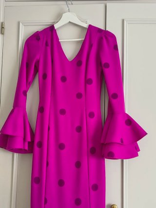 Traje Flamenca Polka Fucsia