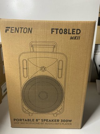 : Altavoz Fenton FT08LED MKII Negro