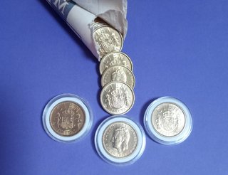 3 Monedas 100 Pesetas 1989 Juan Carlos I Antiguas