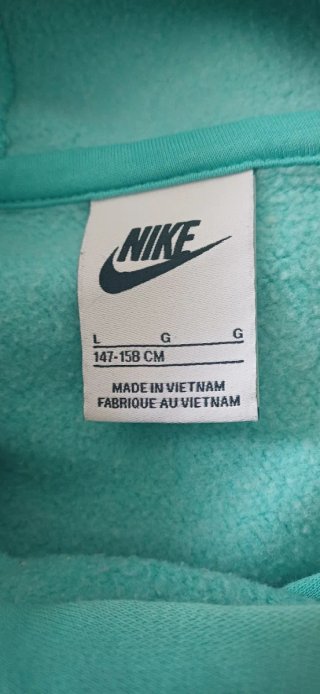 Sudadera Nike con capucha color verde azulado