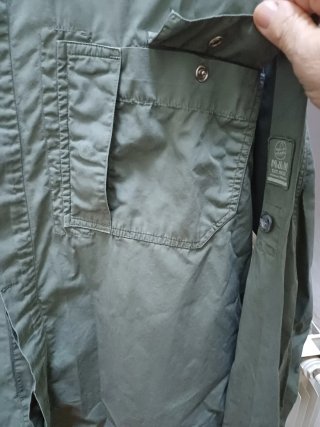 Camicia uomo stile militare verde