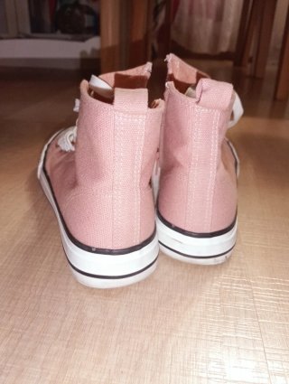 Zapatillas lona rosa talla 37