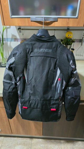 Chaqueta Moto (Hombre) Rainers Duna Negra/Gris
