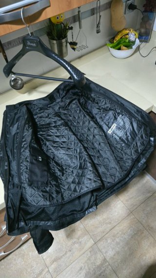 Chaqueta Moto (Hombre) Rainers Duna Negra/Gris