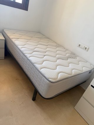 Cama 90x190cm base y colchom