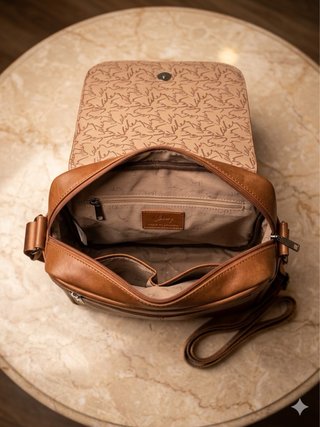 Bolso de cuero Velez  estilo bandolera