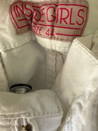 Shorts vaqueros blancos mujer