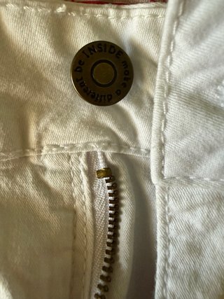 Shorts vaqueros blancos mujer