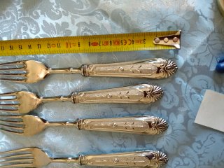 Set posate vintage con vassoio