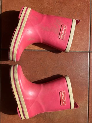 Botas de agua niña talla 24