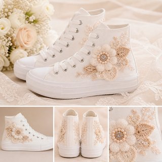 brazalete crochet novias, único y personalizado,