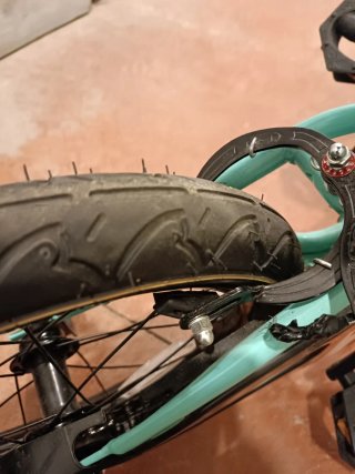 Bicicleta infantil Stitch color menta