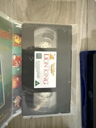 Lote 5 VHS Disney Originales
