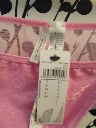 Completo slip e reggiseno rosa