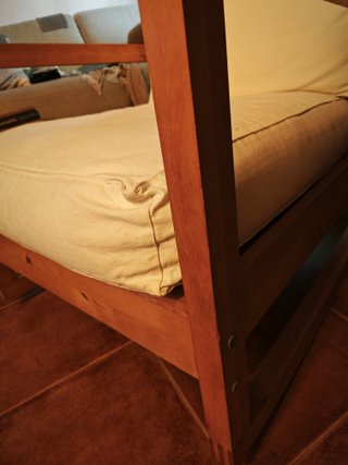 Butaca mecedora madera blanca Ikea