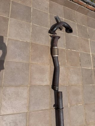 Línea de escape + Downpipe Renault Megane II RS