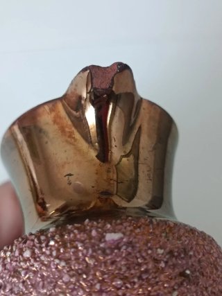 2  jarritas antiguas de lustre de cobre