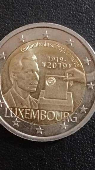 Moneda 2€ Luxemburgo 2019