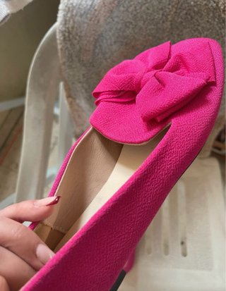 Sandalias Fucsia con Lazo