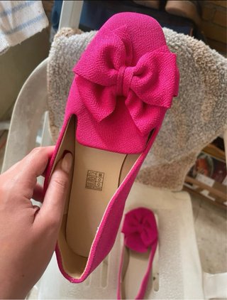 Sandalias Fucsia con Lazo