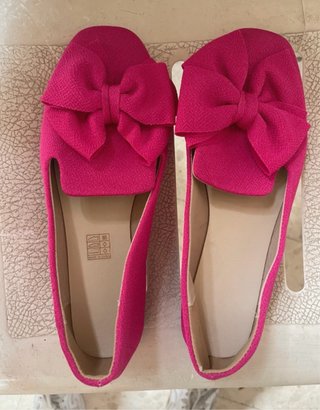 Sandalias Fucsia con Lazo