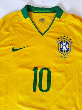 Maglia Brasile Nike 2008 #10 Taglia L