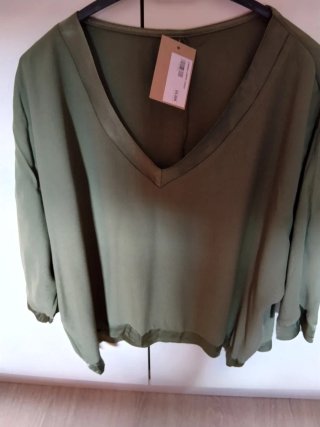 Blusa verde Uma talla única