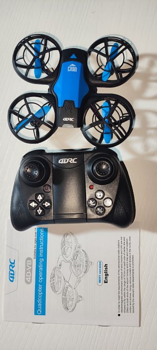 Dron 4DRC Azul y Negro con camara Control