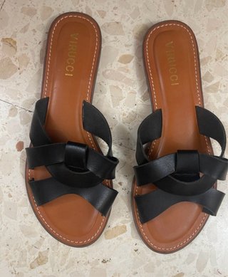 Sandalias Virucci Negras y Marrones