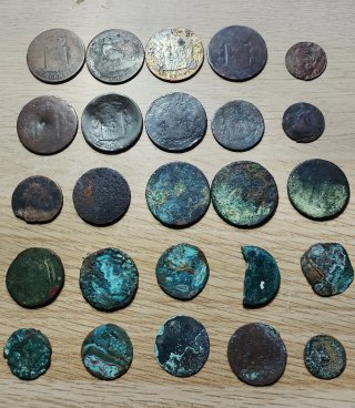 Lote de monedas antiguas