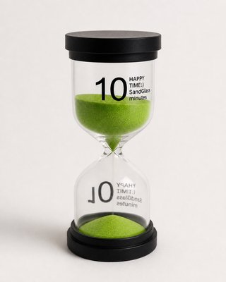 Reloj de arena 10 min verde