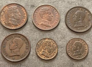 Lote 13 monedas Alfonso XIII España