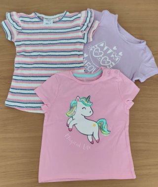 Lote 3 camisetas verano 12 meses