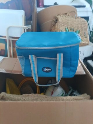 Nevera portátil azul
