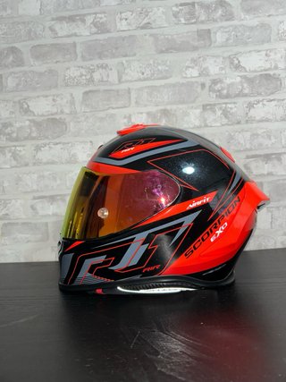 Casco Scorpion EXO R1- Evo Air Negro/Rojo Talla S