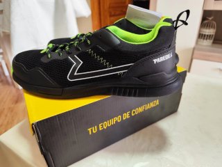 Zapatos de seguridad Paredes negros y verdes