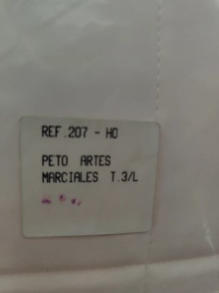 Peto Karate Competición Homologado
