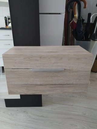 Recibidor entrada con espejo y cajón