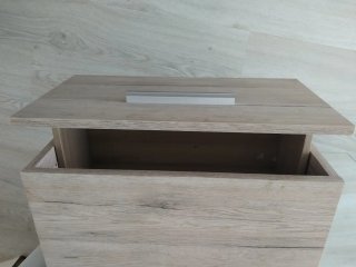 Recibidor entrada con espejo y cajón