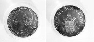 Moneda Juan Pablo II Vaticano Conmemorativa