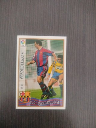2 cromos F.C. Barcelona Stoichkov