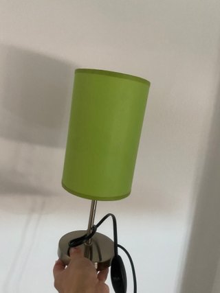 Lámparas de tela verde para dormitorio