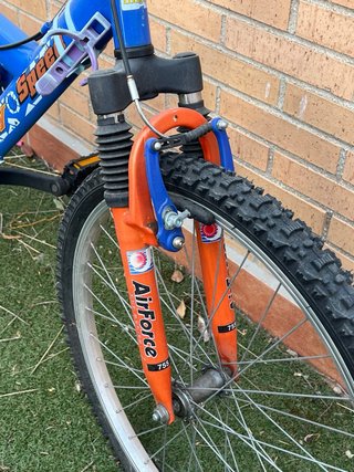 Bicicleta Montaña Azul Airforce doble suspension