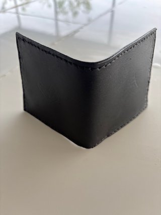 Cartera Billetera Clásica Hombre Negra de cuero,