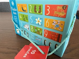 Puzzle Duo Djeco Números 10 Piezas