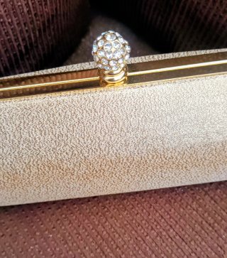 Bolso Joya Clutch Dorado Menbur Fiesta